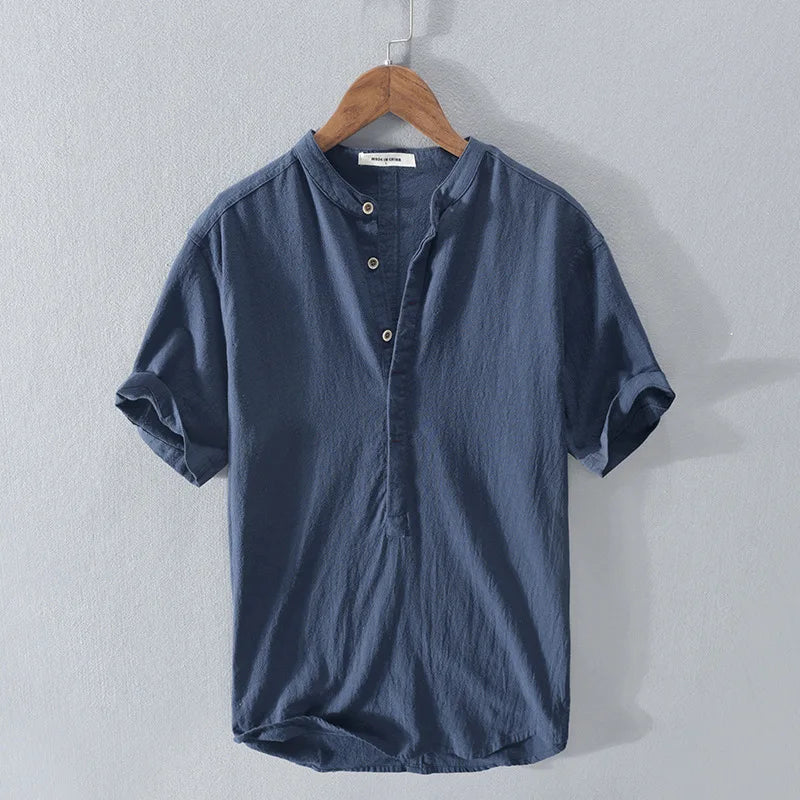 The Luca Linen Henley