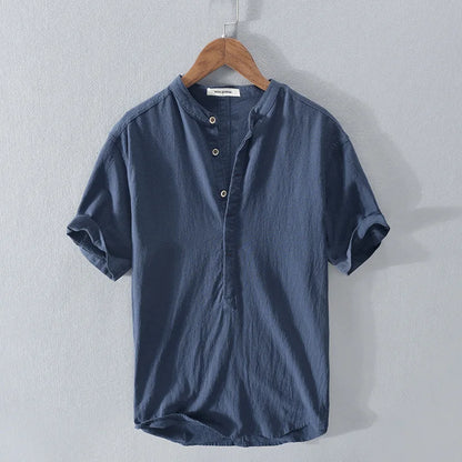 The Luca Linen Henley