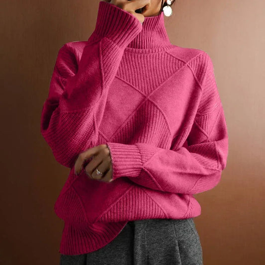 Celine Textured Turtleneck